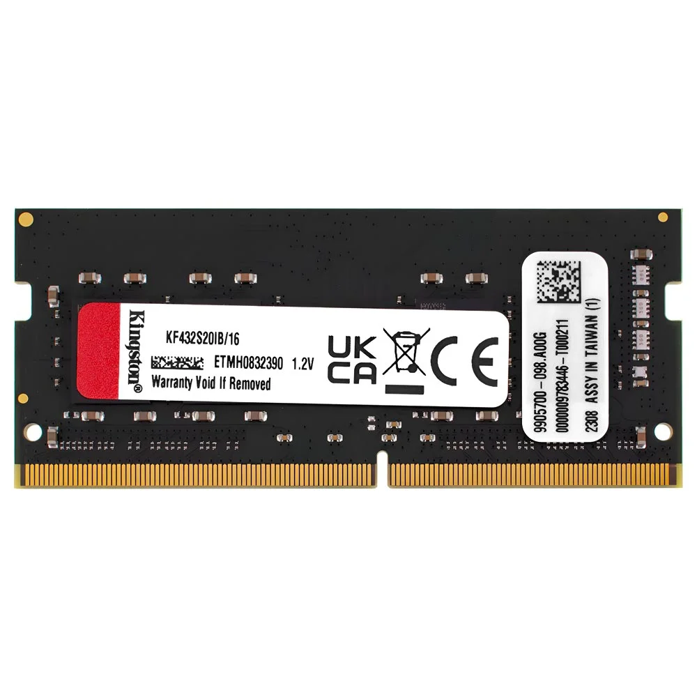 Imagem 3 de 3 do produto Memória Ram Kingston Fury Impact Ddr4 16gb 3200mhz Kf432s20ib/16 Notebook So-dimm Alta Performance Preto