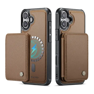 Capa Tipo Carteira Jeehood Iphone 16 De 6.1 Pol. Azul
