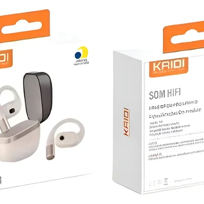 Fone De Ouvido Bluetooth Ows Aberto Kaidi Kd794 - Bege