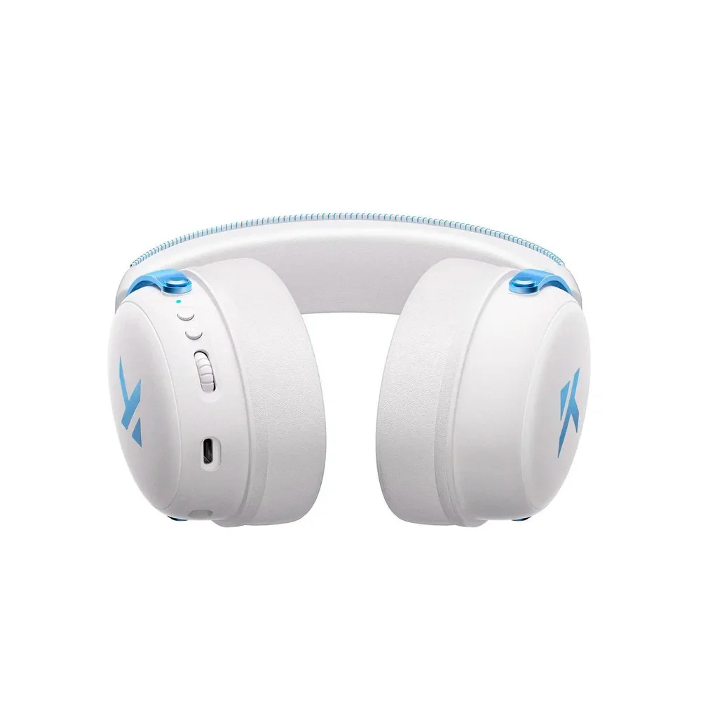 Imagem 5 de 5 do produto Headset V9 Pro Mchose Gamer Sky White Sem Fio 7.1 Surround 250h Bt 2.4g Microfone Ia