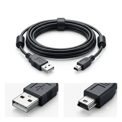 Cabo Carregador Compatível Para Controle Ps3 Playstation 3 Com Filtro V3 Micro Usb 1.80m Fy-726