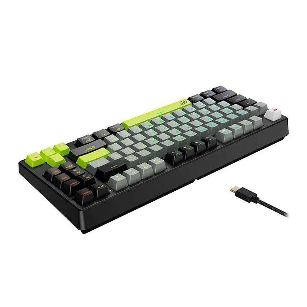 Teclado Mecânico Havit Gamenote Kb904l RGB, Switch Magnético, Hall Effect, Preto/cinza E Verde