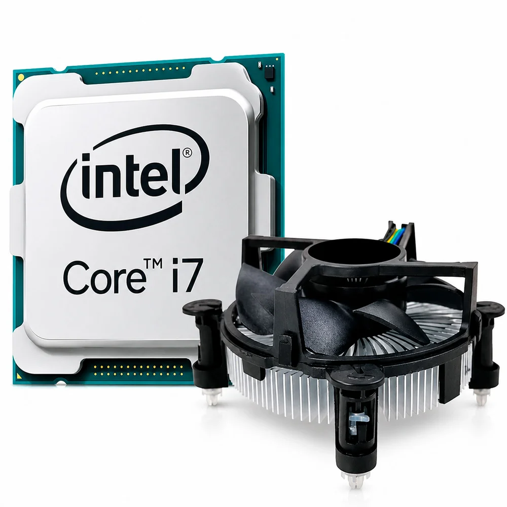 Processador Intel Core i7-9700 3.0ghz (4.7ghz Turbo Max), LGA 1151, Ddr4, 12mb Cache, Uhd Graphics 630, C/ Cooler - Oem Processador Intel Core i7-9700 3.0ghz (4.7ghz Turbo Max), LGA 1151, Ddr4, 12mb Cache, Uhd Graphics 630, C/ Cooler - Oem