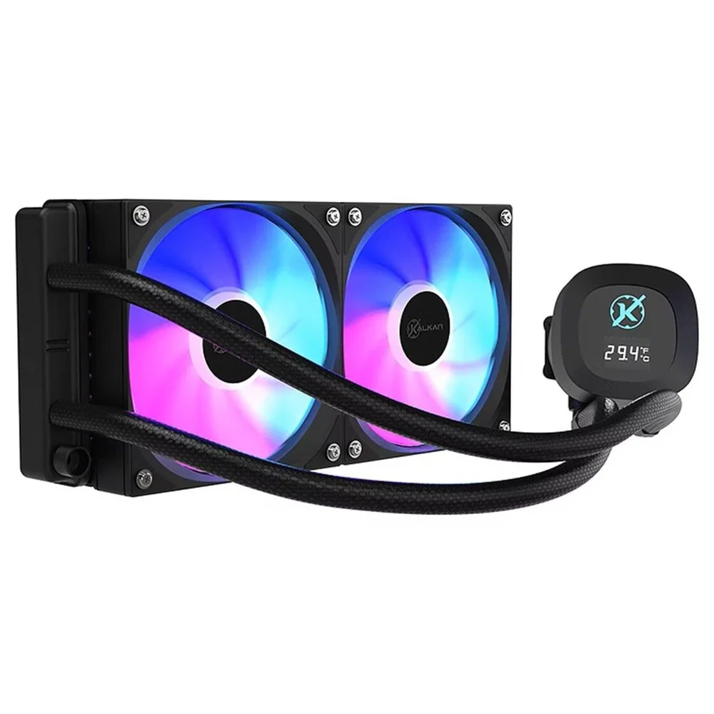 Imagem 4 de 5 do produto Water Cooler Kalkan Aura Digital 240 ARGB, 240mm, Com Display, Intel-amd, Preto, Klk00100