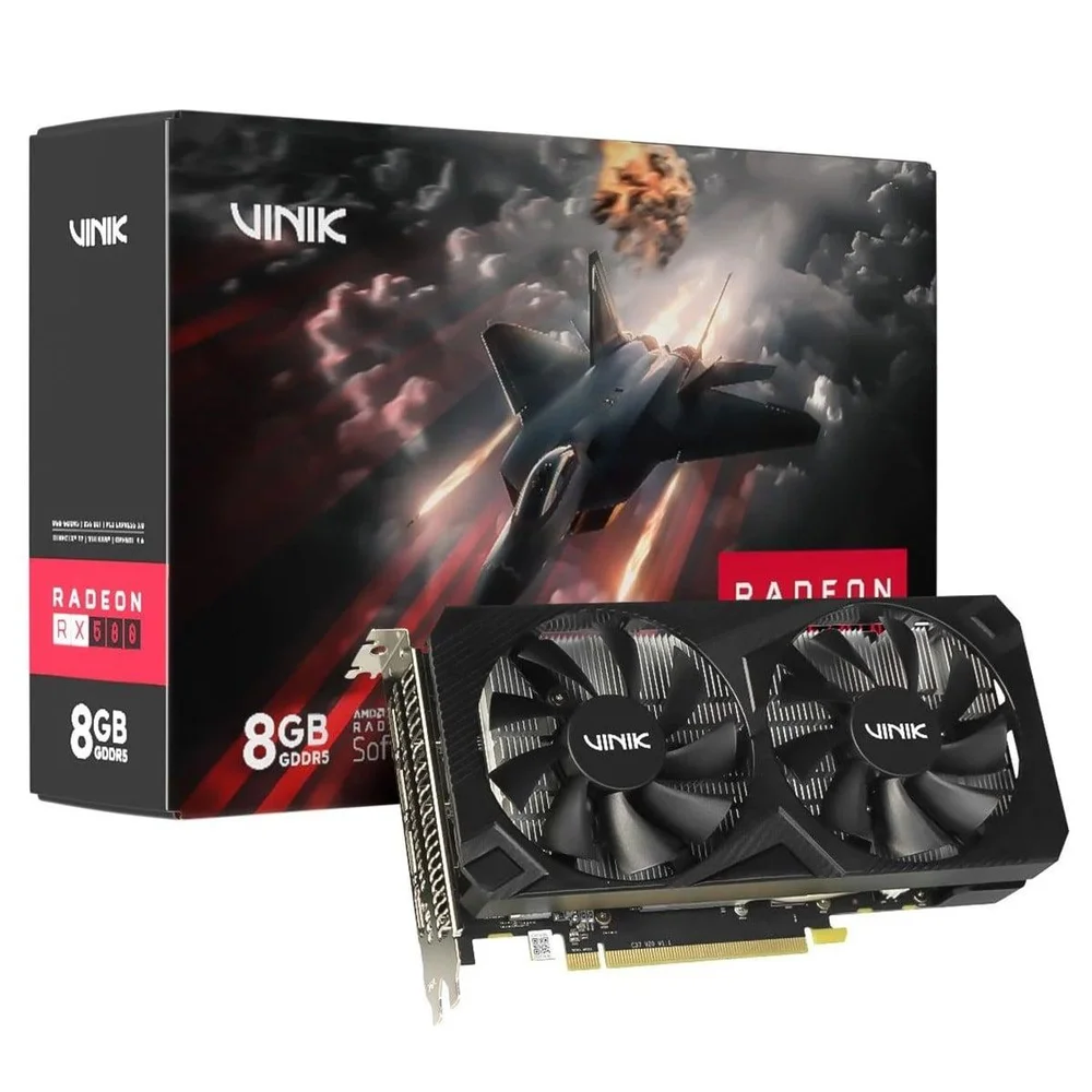 Placa De Vídeo Vinik Amd Radeon Rx 580, 8GB, GDDR5, 256 Bits, Gpuvk580v28GB2f