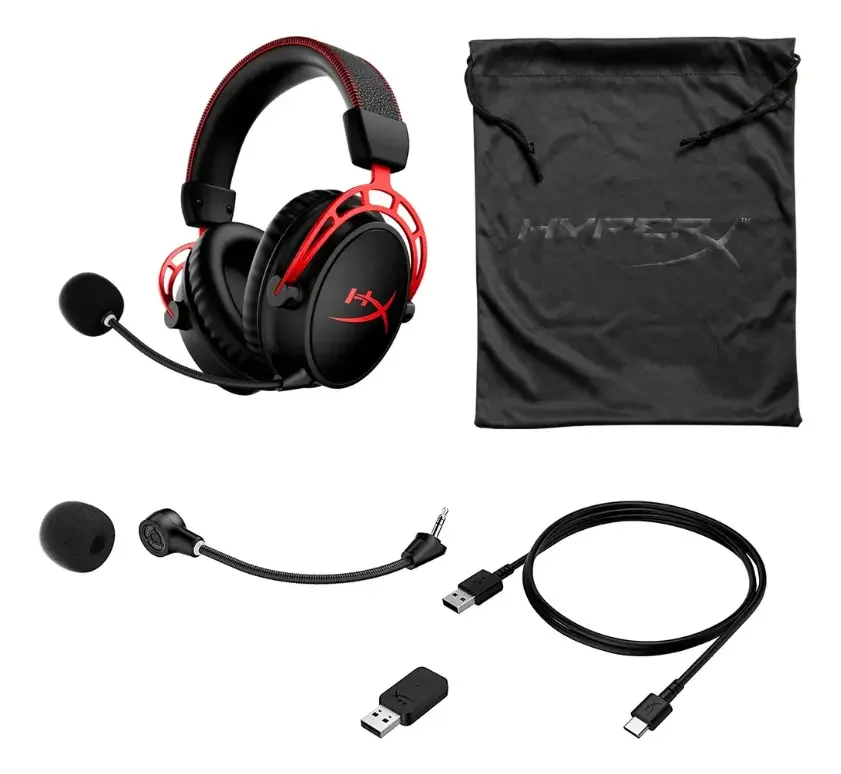 Imagem 2 de 3 do produto Headset Gamer Hyperx Cloud Alpha Sem Fio Audio Espacial Red