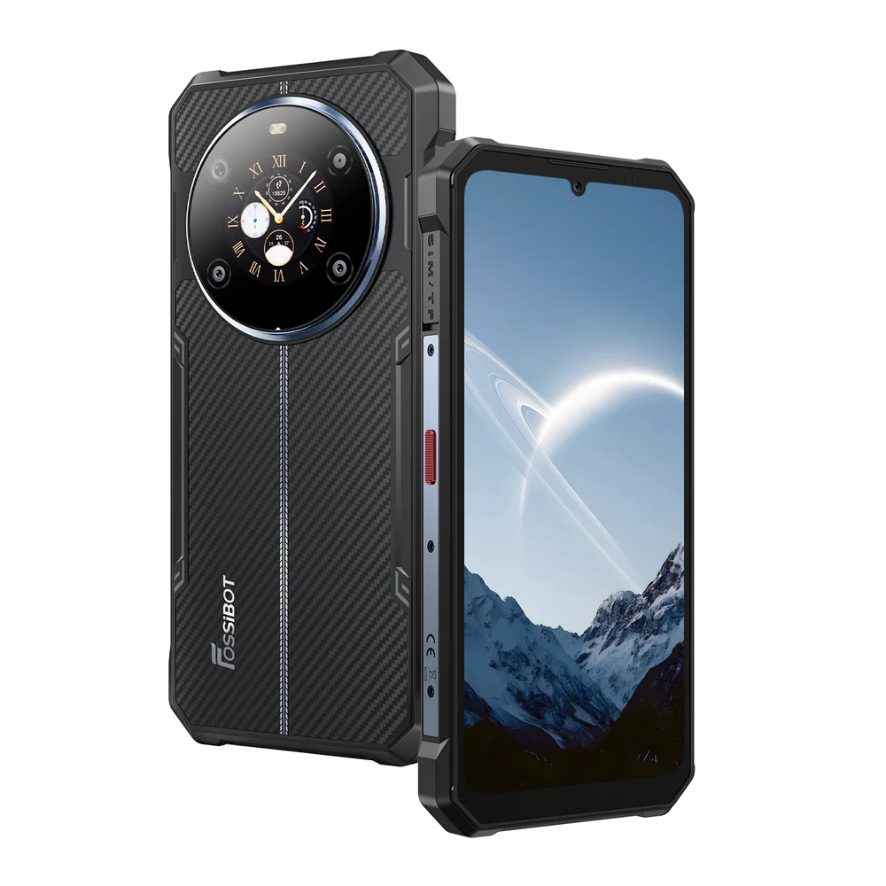 Imagem 3 de 5 do produto Smartphone Fossibot F109s 4g Nfc Tela Dupla Bateria 10600mah 24gb Ram 256gb Preto