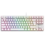 Teclado Mecânico Gamer Ninja Leap Pudim, Switch Blue, Rainbow, Abnt2, White