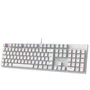 Teclado Mecânico Gamer Ninja Leap Pudim, Switch Blue, Rainbow, Abnt2, White