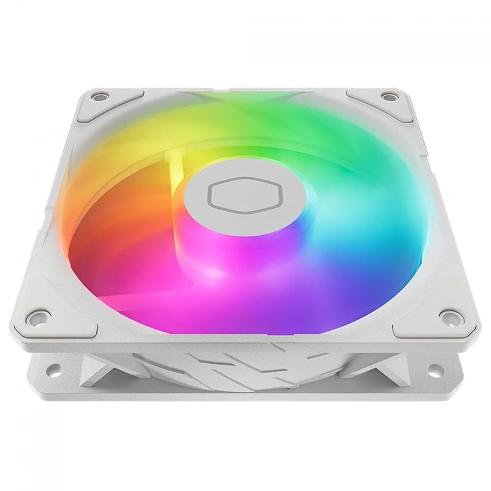 Imagem 2 de 5 do produto Kit Fan Com 3 Unidades Cooler Master Sickleflow Edge White Edition, ARGB, 120mm, Com Controladora, Branco, Mfx-b2dw-253p2-r2