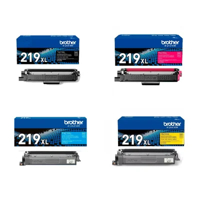 Kit 4 Cores Toner Tn219xl Tn-219xl Brother   P/ Dcp-l3560cdw Hl-l3240cdw