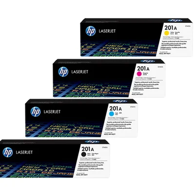 Kit 4 Cores Toner 201a Hp M252dw M277dw B+c+y+m
