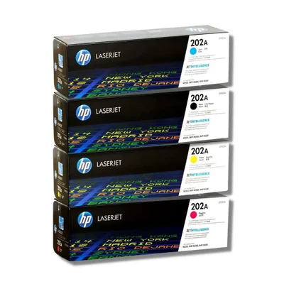 Kit 4 Cores Toner 202a Hp Cf500a Cf501a Cf502a Cf503a P/ M281fdw M254dw