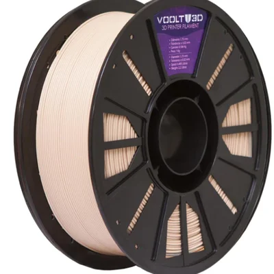 Filamento Impressora 3d Pla Bege Calcasiano 1kg Velvet High Speed Premium Voolt 3d