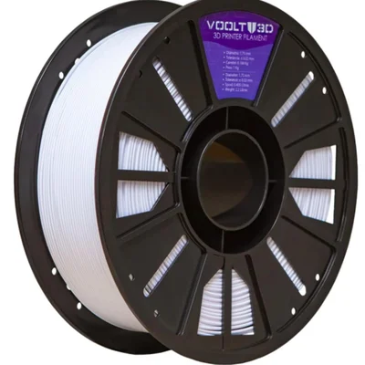 Filamento Impressora 3d Pla Branco 1kg Velvet High Speed Premium Voolt 3d