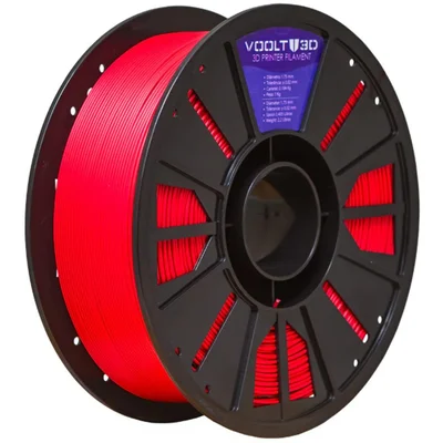 Filamento Impressora 3d Pla Vermelho 1kg Velvet High Speed Premium Voolt 3d