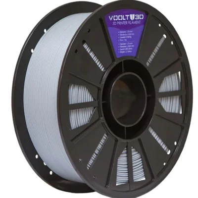 Filamento Impressora 3d Pla Cinza Claro 1kg Velvet High Speed Premium Voolt 3d