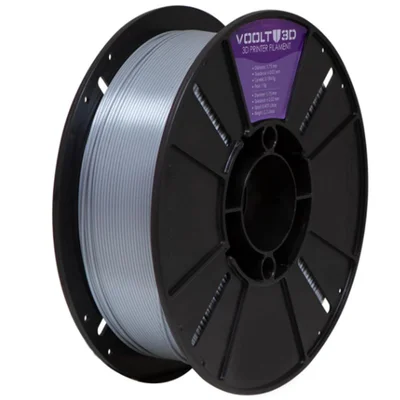 Filamento Impressora 3d Pla Alumínio 1kg V-silk High Speed Premium Voolt 3d