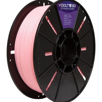 Filamento Impressora 3d Pla Rosa Bebê 1kg Velvet High Speed Premium Voolt 3d
