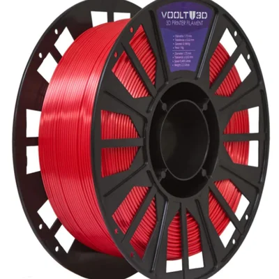 Filamento Impressora 3d Pla Vermelho 1kg V-silk High Speed Premium Voolt 3d