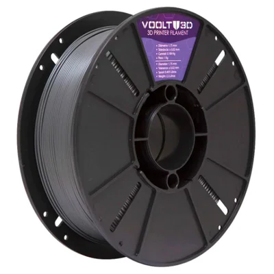 Filamento Impressora 3d Pla Cinza Grafite 1kg Velvet High Speed Premium Voolt 3d