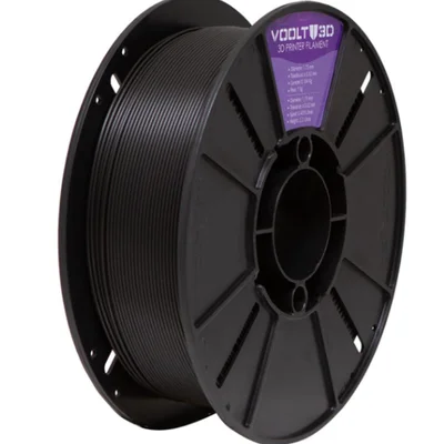 Filamento Impressora 3d Pla Preto 1kg Velvet High Speed Premium Voolt 3d