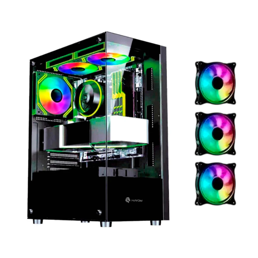 Computador Gamer Preto I7 6ª 16gb Ram 512gb Ssd Tela 23 GT 730 4gb Gabinete + 3 fans - view 2