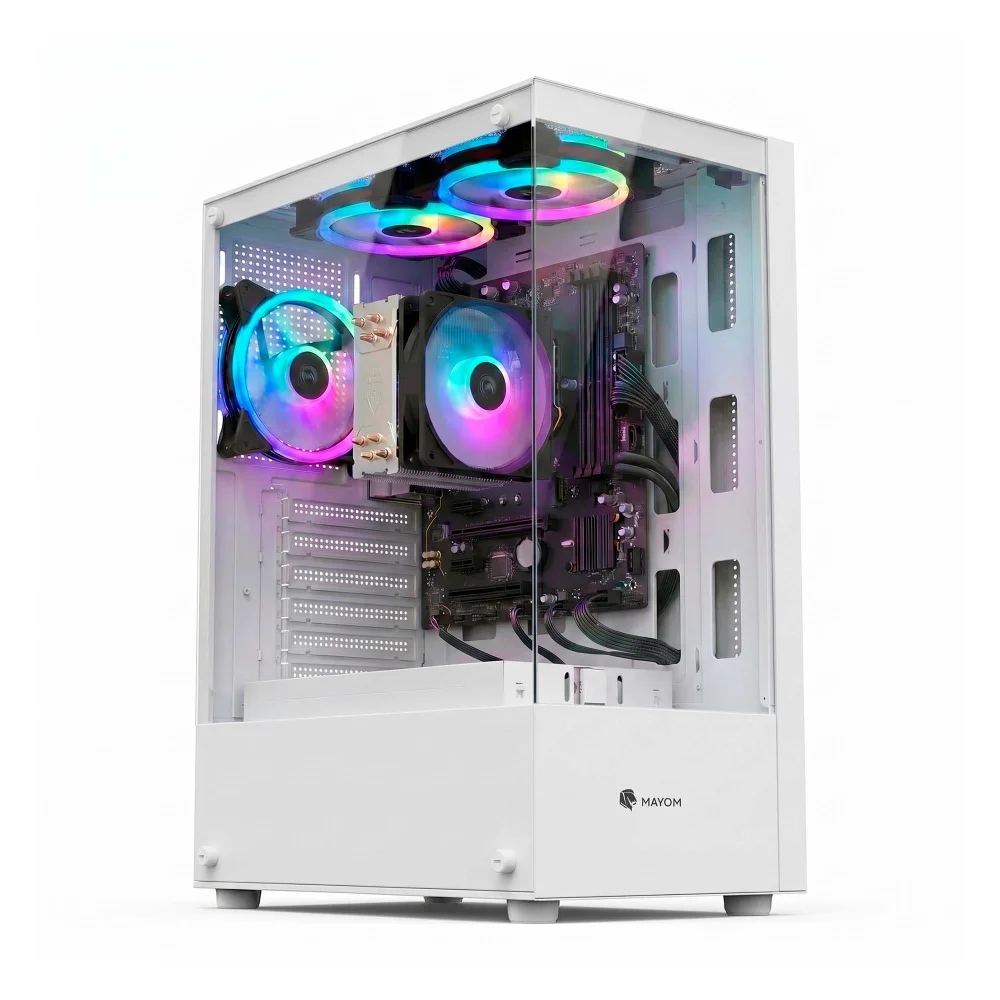 Cpu Gamer Amd Ryzen 5 2400g 16gb Nvme 512gb Gabinete +3 Fans