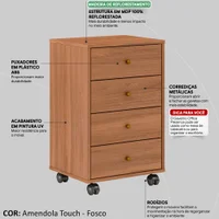 Gaveteiro Office Presence Com Rodizios 29110 Amendola Touch Demobile 14