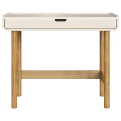 Escrivaninha 1 Gaveta 100 Cm 28102 Aura Off White Artesano