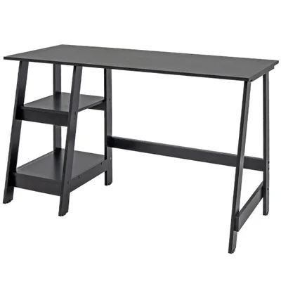 Mesa Escrivaninha Gamer 2 Pateleiras 120 Cm Mc190 Preto Dtall