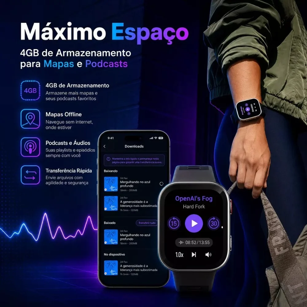 Smartwatch Amazfit Bip Max Silver - view 3