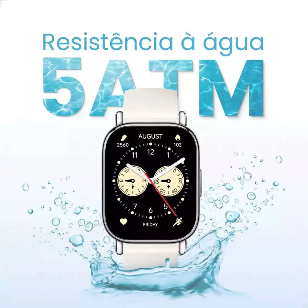 Imagem 3 de 5 do produto Smartwatch Redmi Watch 5 Lite AmoLED Gps A Prova Dagua - Light Gold