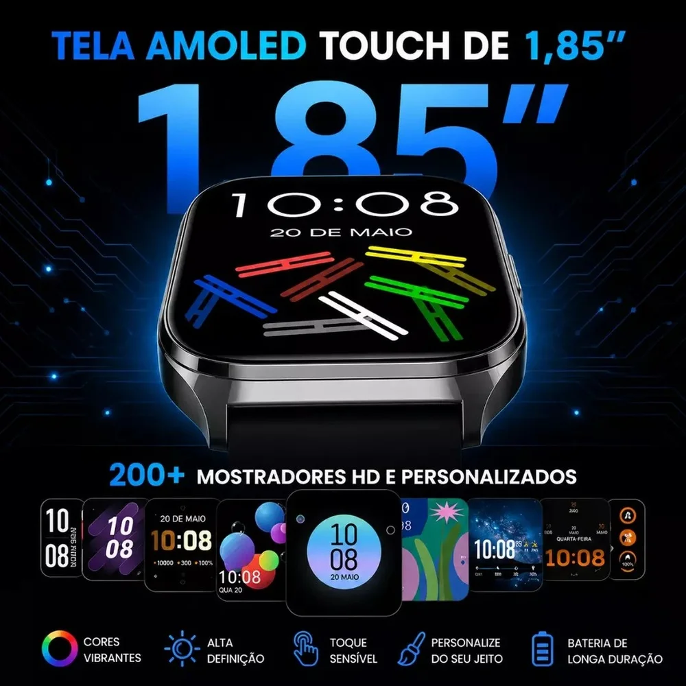 Imagem 4 de 5 do produto Smartwatch Haylou Watch 3 AmoLED - Prata
