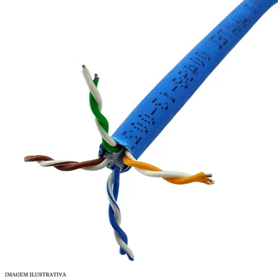 Cabo De Rede Cat6 Azul Furukawa Gigalan Lszh 100 Metros