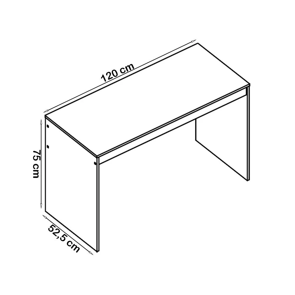 Imagem 3 de 5 do produto Mesa Para Escritorio Gamer B23 Mell Preto Novam