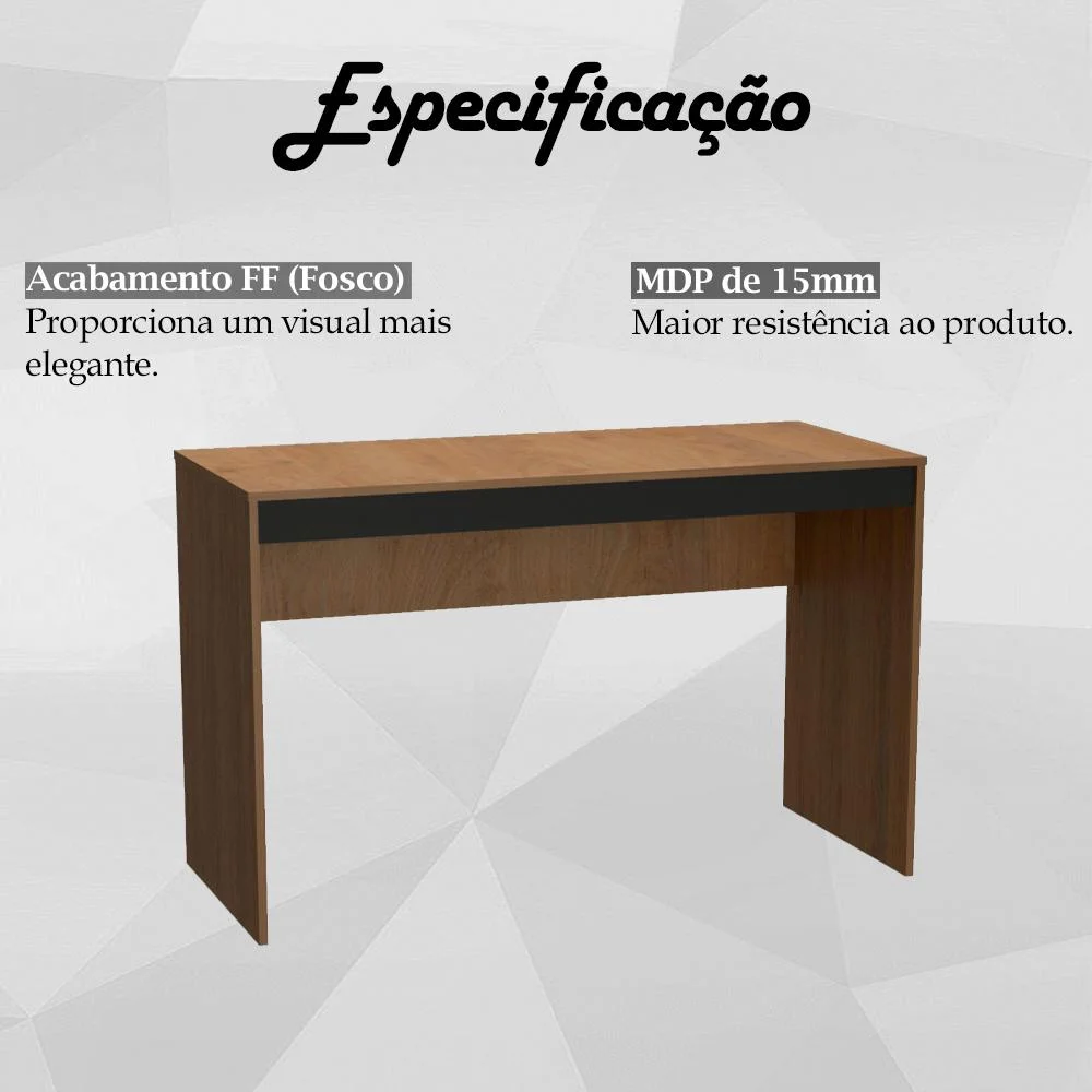 Imagem 4 de 5 do produto Mesa Para Escritorio Gamer B23 Mell Preto Novam
