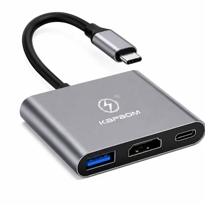 Cabo Adap. 3 Em 1 Tipo C - Tipo C/ HDMI/ Usb Ka 2571 Kapbom