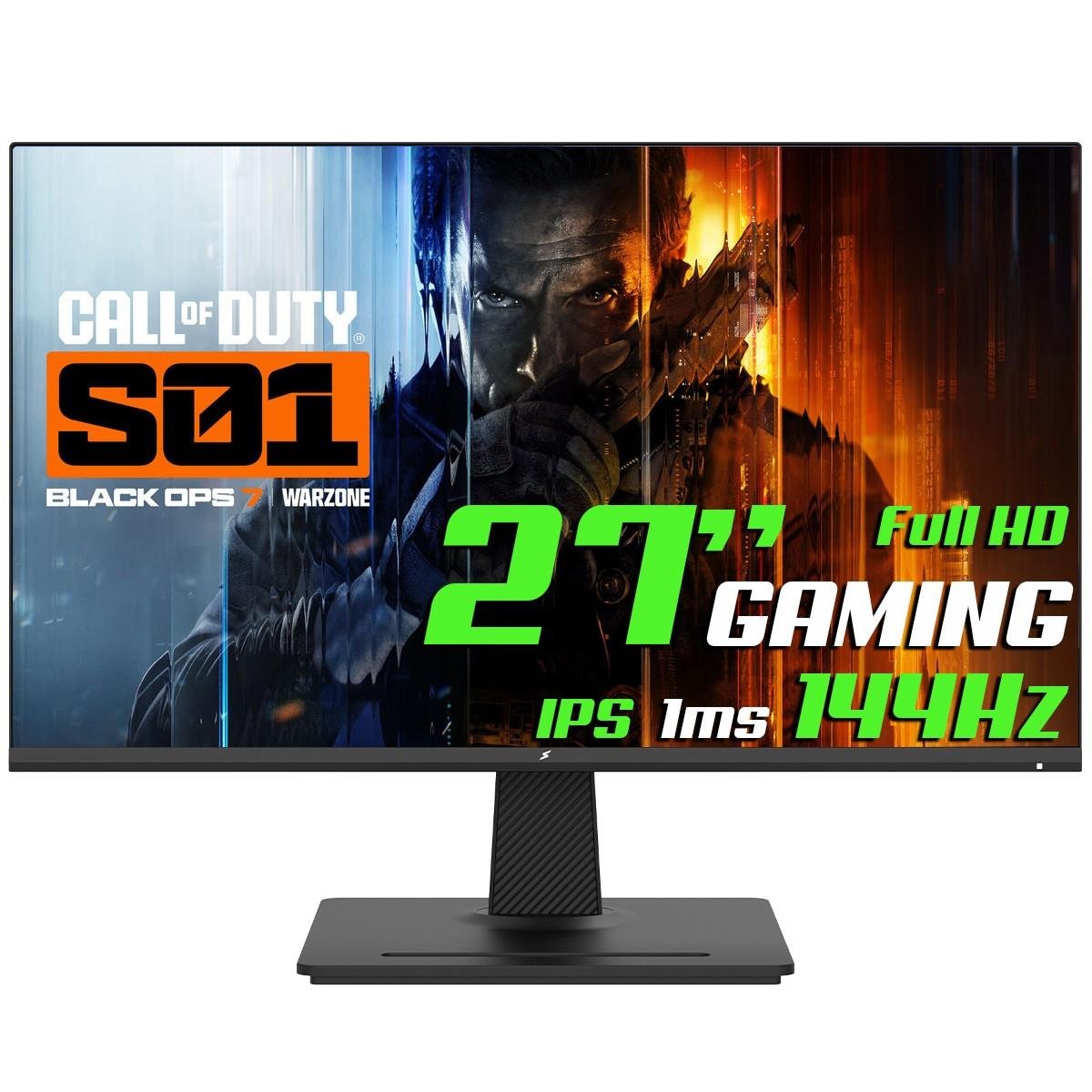 Monitor Gamer Superframe Ace, 27 Pol, Full Hd, Ips, 144hz, 1ms, Flicker-free, HDMI/dp, Sf-mn-ace27fsifd1b