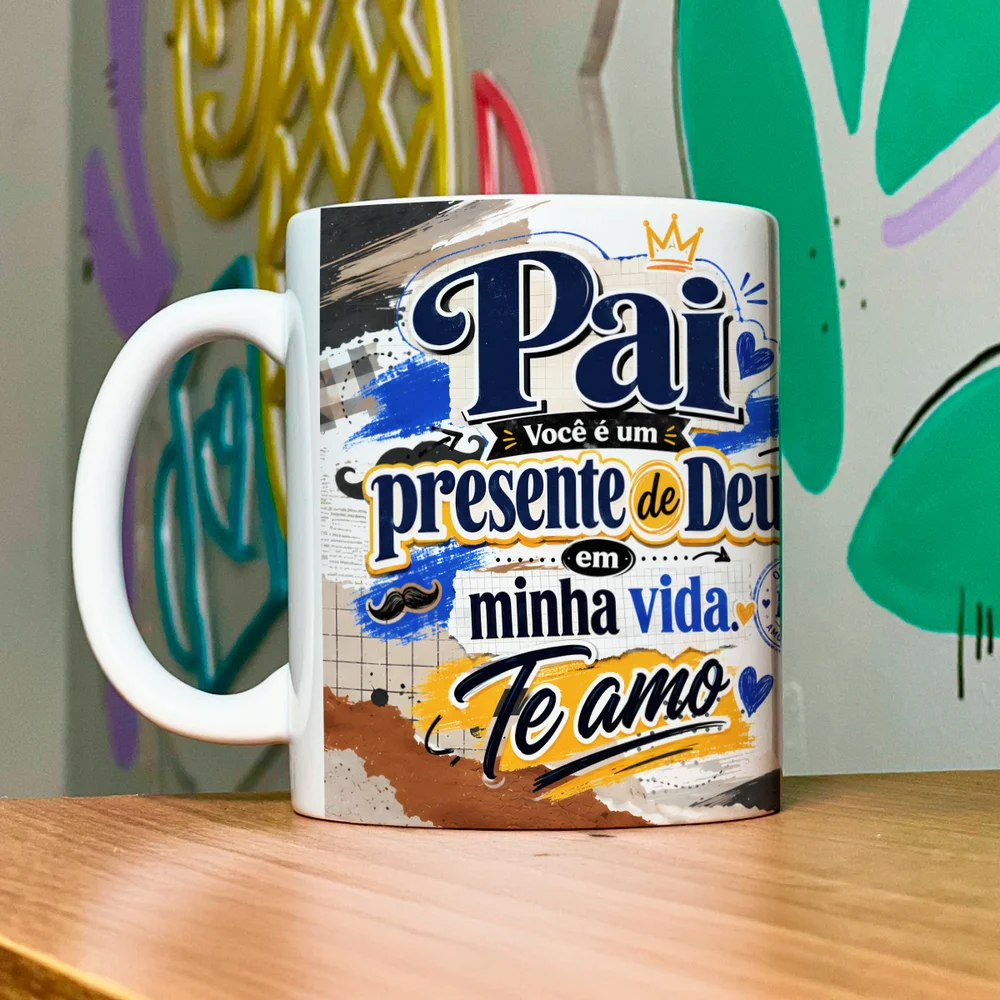 Imagem 2 de 5 do produto Caneca De Pais - Pai Você É Um Presente De Deus