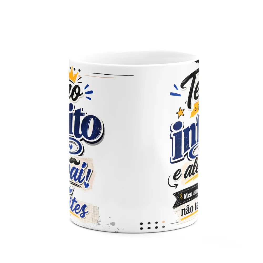 Imagem 3 de 5 do produto Caneca De Pais - Te Amo Até O Infinito