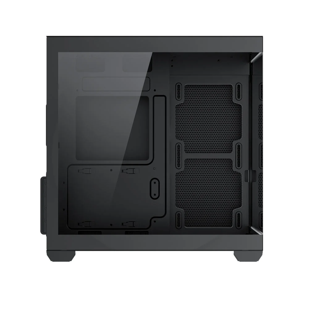 Gabinete Gamer Vingar Misterium Mini, Lateral De Vidro, Preto, S/fans