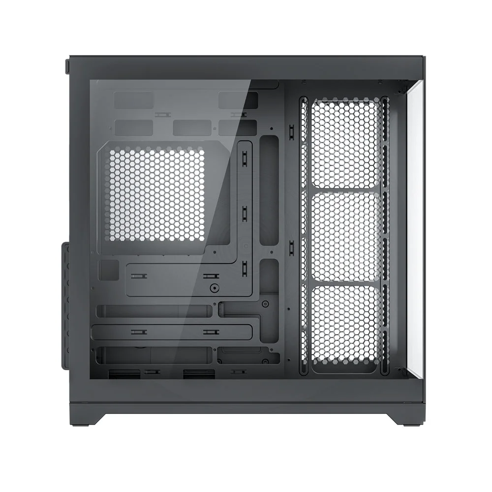 Imagem 2 de 5 do produto Gabinete Gamer Vingar Misterium Mid Tower S/fan, Vidro Temperado, Usb-c, Suporte Atx, Preto