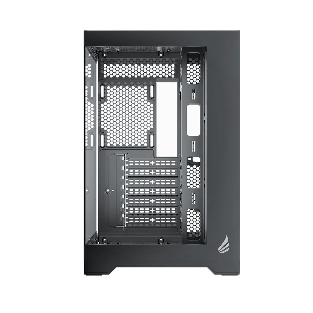 Imagem 4 de 5 do produto Gabinete Gamer Vingar Misterium Mid Tower S/fan, Vidro Temperado, Usb-c, Suporte Atx, Preto