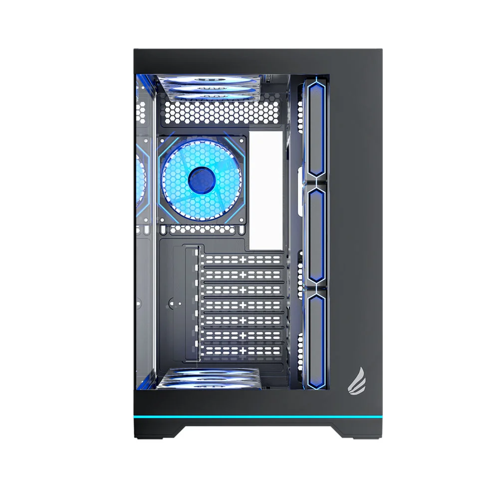 Imagem 4 de 5 do produto Gabinete Gamer Vingar Misterium Mid Tower ARGB 10 Fans E Controladora, Vidro Temperado, Suporte Atx, Preto