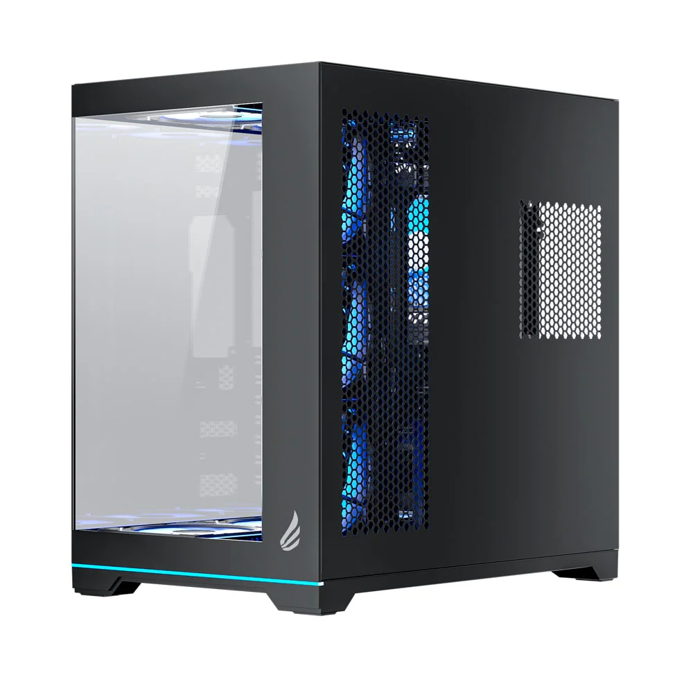 Imagem 5 de 5 do produto Gabinete Gamer Vingar Misterium Mid Tower ARGB 10 Fans E Controladora, Vidro Temperado, Suporte Atx, Preto