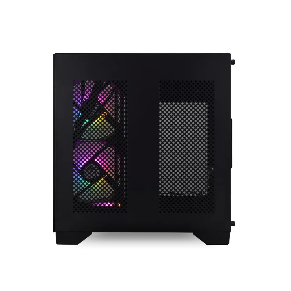 Imagem 5 de 5 do produto Gabinete Matx Brazilpc Gamer Aquario Bpc-240 Preto Com 4 Cooler Arco Iris Sem Fonte