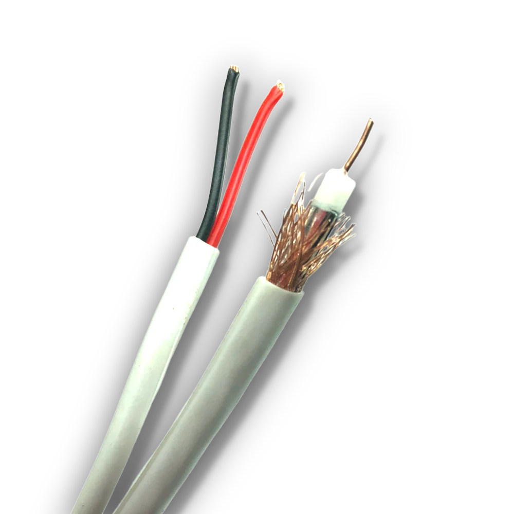 Imagem 2 de 5 do produto Cabo Cftv 5mm Bipolar Blindado Nu Bobina