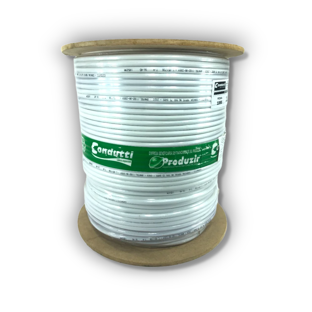 Imagem 3 de 5 do produto Cabo Cftv 5mm Bipolar Blindado Nu Bobina