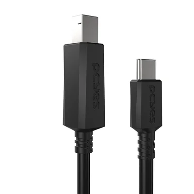 Cabo Para Impressora Usb Tipo-c Para Usb B 2.0 - Preto - 2 Mts - Pucbp-2